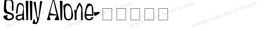 Sally Alone字体转换